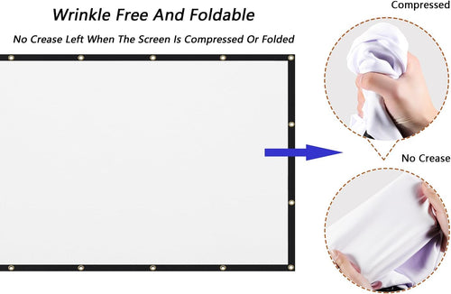 Foldable Projector Screen — 120 inch