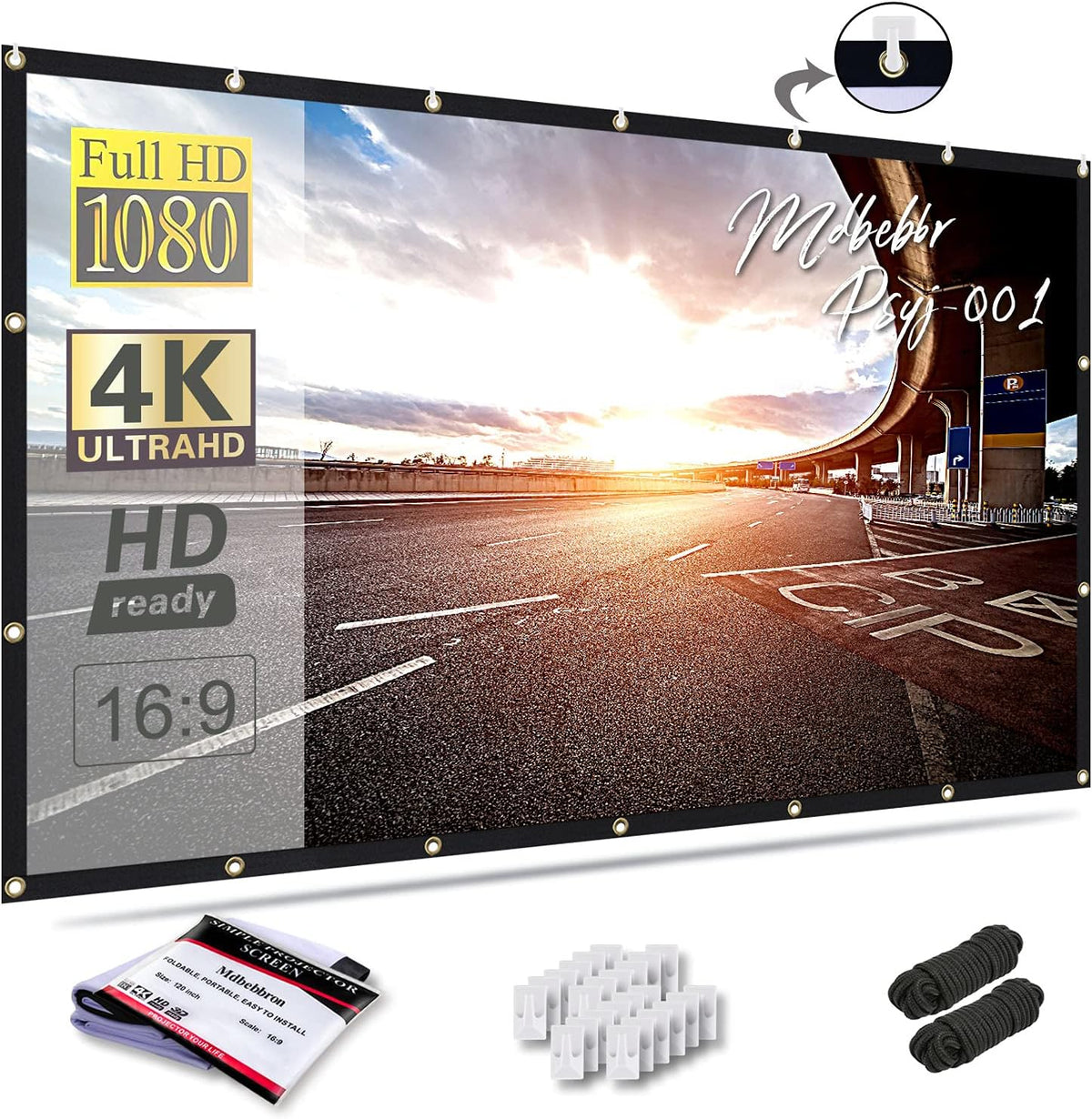 Foldable Projector Screen — 120 inch